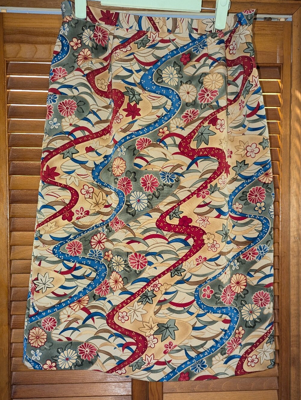 Vintage Japanese Inspired Pattern Skirt Size 10.